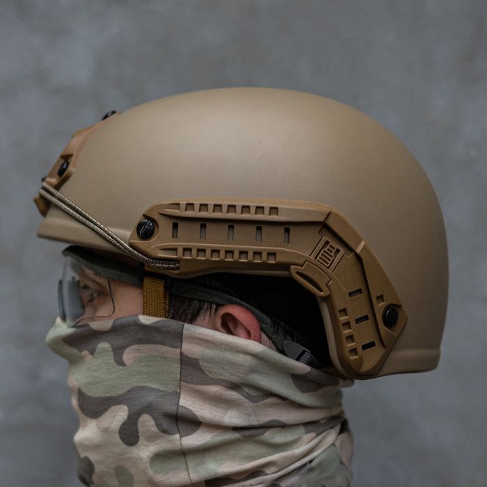Балистический шлем (пулезащитный) TOR-D без ушей (Койот)